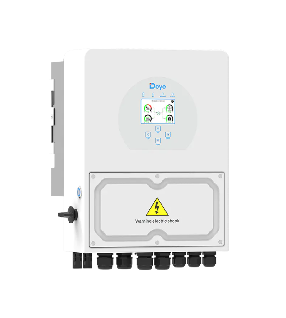 اینورتر هیبریدی 6 کیلووات تک فاز Low Voltage برند DeYe مدل Sun-6K-SG04LP1-EU